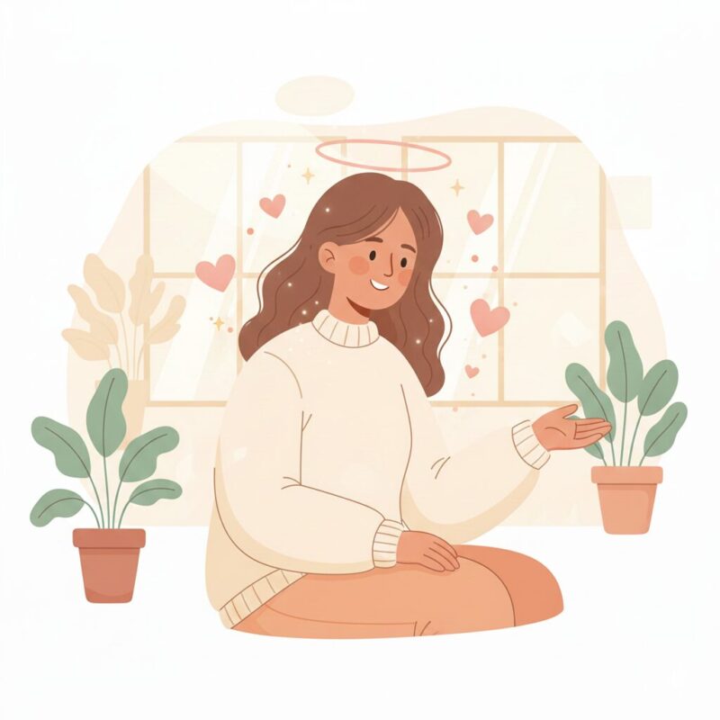 相手の話を丁寧に聞く聞き上手な人物のイラスト
